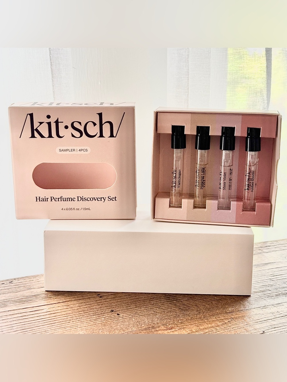 Kitsch Hair Perfume Discovery Kit 4Pcs Sampler Fragrance Spray Bottles